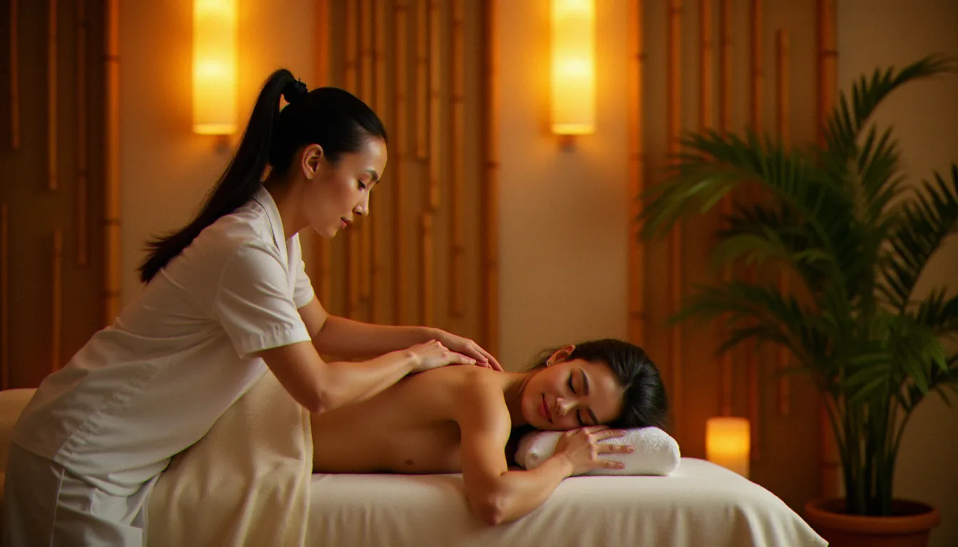 Femme recevant un massage du dos dans un centre bien-être à Vichy, illustrant comment choisir son massage selon son budget
