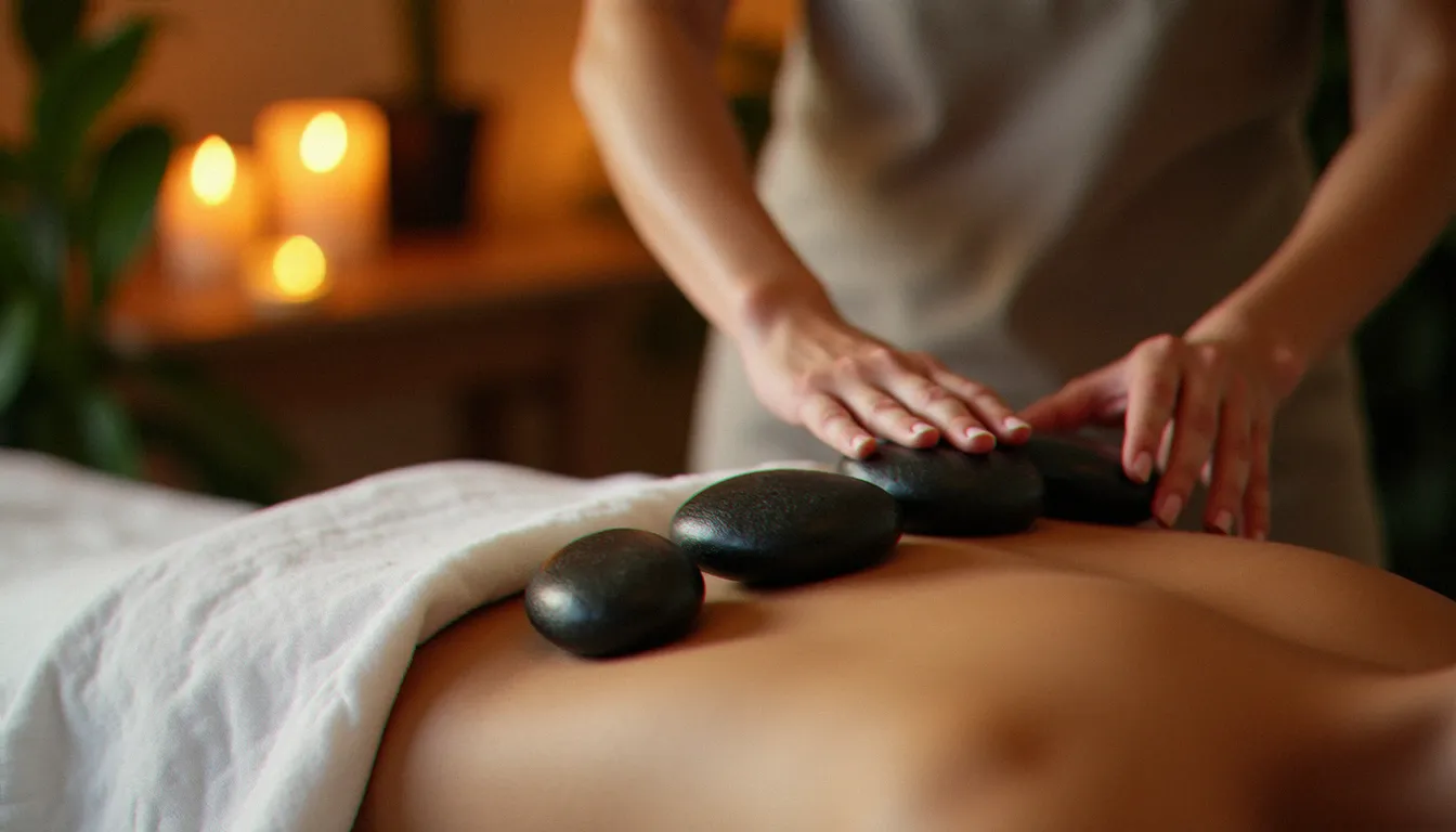 massage avec pierre chaude body 1 Massage aux pierres chaudes sur le dos