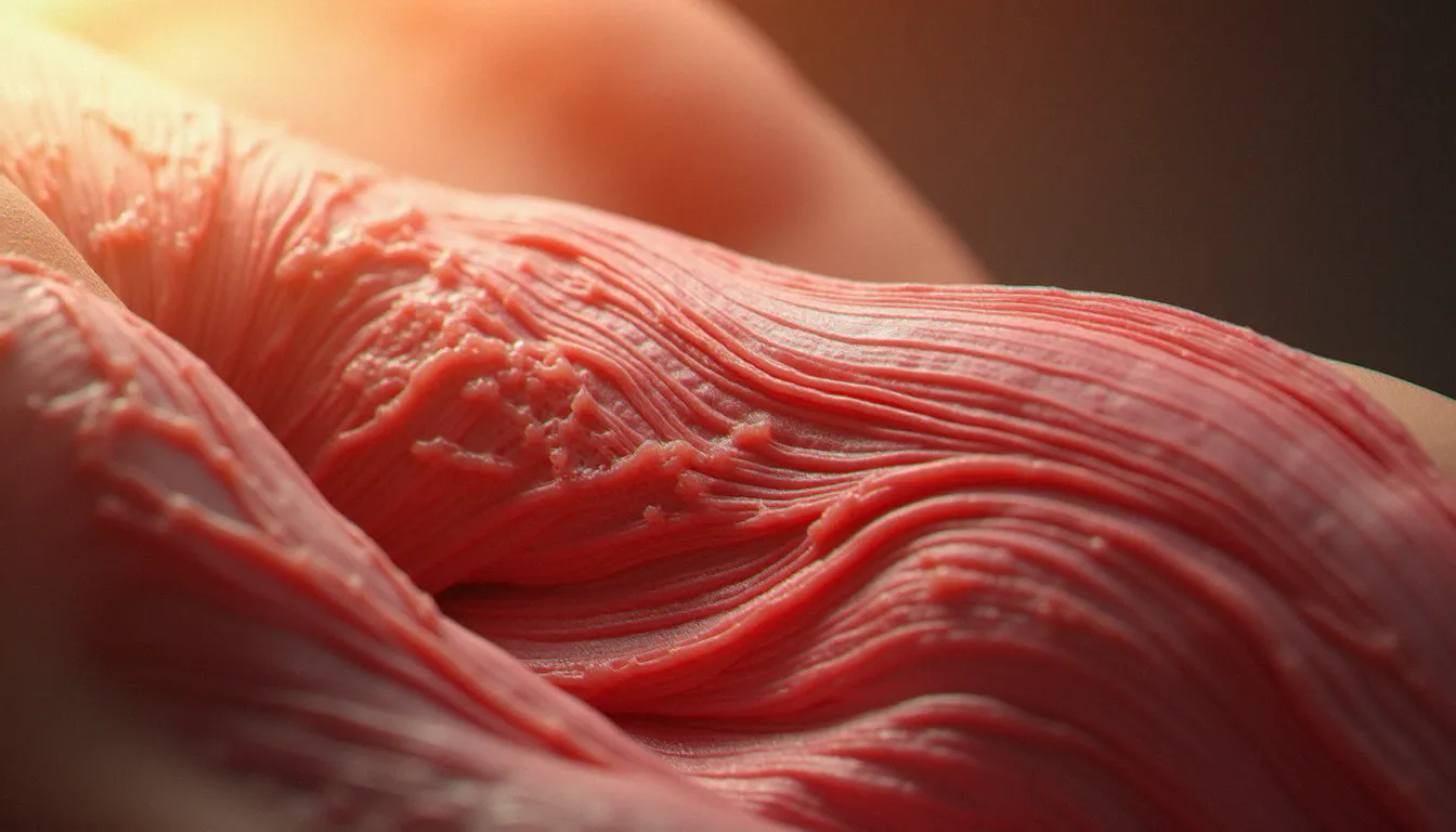 Représentation visuelle des fascias et des couches musculaires sollicités lors d'un massage en profondeur, contexte de l'effet rebond physiologique